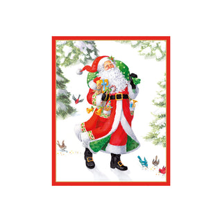 Snowy Santa Petite Christmas Cards - includes 5 cards & envelopes