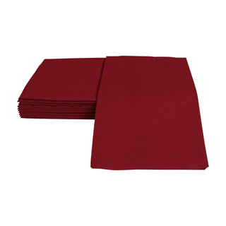 Paper Linen Cranberry Guest Towels Solid Airlaid - 12 In