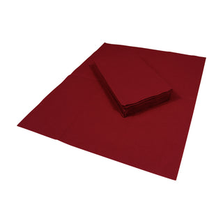 Paper Linen Cranberry Guest Towels Solid Airlaid - 12 In