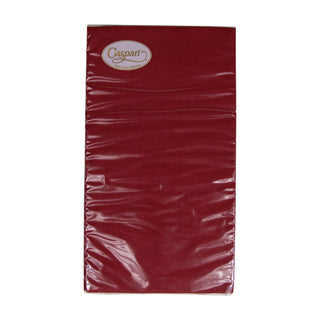Paper Linen Cranberry Guest Towels Solid Airlaid - 12 In