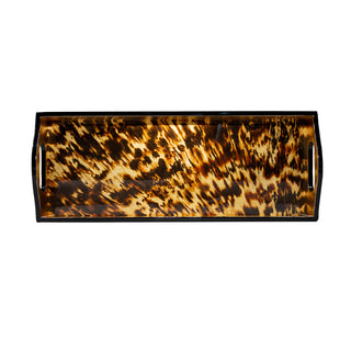Tortoiseshell Lacquer Bar Tray-20X8