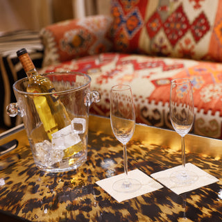 Tortoiseshell Lacquer Oversize Rect Tray-30X22