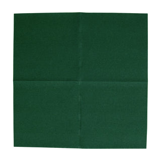 Paper Linen Hunter Green Napkin Solid Airlaid Cocktail-15 In