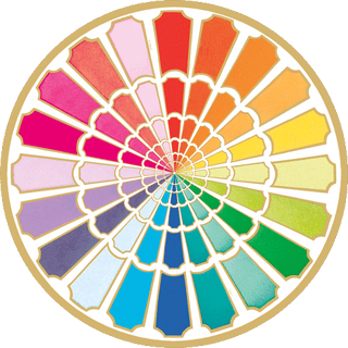 Color Wheel Paper Placemats Round 12-In