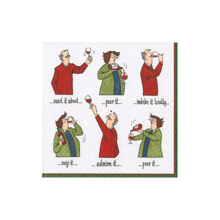 Wine Tasting Cocktail Napkin - includes 20 napkins