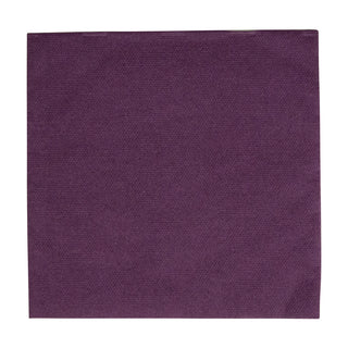 Paper Linen Aubergine Napkin Solid Airlaid Cocktail-15 In