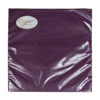 Paper Linen Aubergine Napkin Solid Airlaid Cocktail-15 In