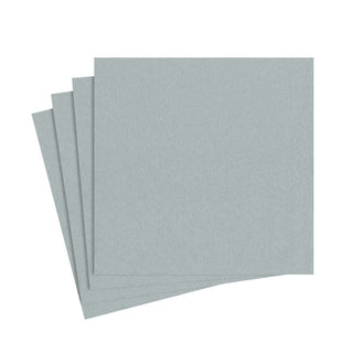 Paper Linen Silver Napkin Solid Airlaid Cocktail-15 In