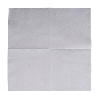 Paper Linen Silver Napkin Solid Airlaid Cocktail-15 In