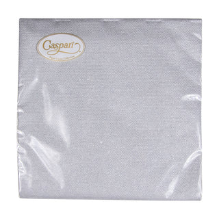 Paper Linen Silver Napkin Solid Airlaid Cocktail-15 In