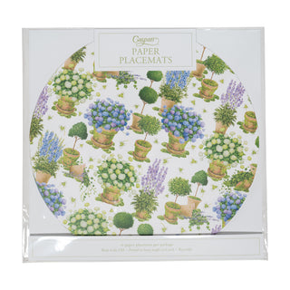 Potted Hydrangeas Placemats - 12 Per Package