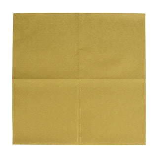 Paper Linen Gold Napkin Solid Airlaid Cocktail-15 In