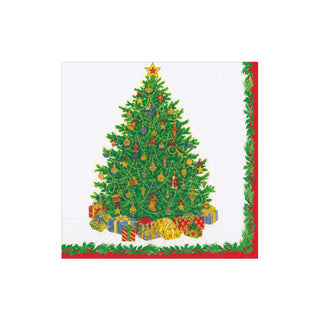 Christmas Tree Cocktail Napkins - includes 12 Cocktail Napkins