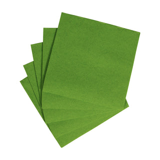 Leaf Green-Paper Linen Napkin Solid Airlaid Cocktail-15 In