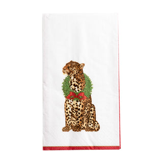 Wild Christmas Ivory Guest Towel