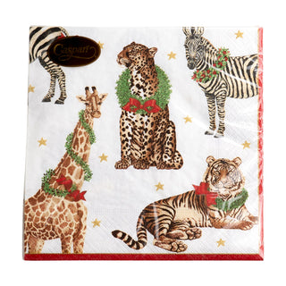 Wild Christmas Ivory Napkin Luncheon