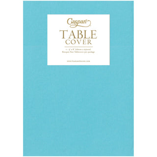Robin's Egg-Paper Linen Solid Airlaid Tablecover 5.2'X8.2