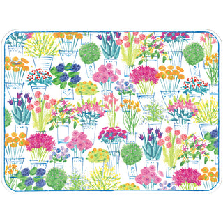 Flower Market Paper Placemats Rectangle 12-In