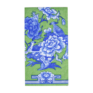 Green And Blue Plate Guest Towel