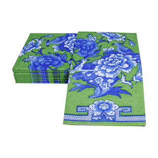 Green And Blue Plate Guest Towel
