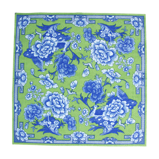 Green And Blue Plate Napkin Luncheon