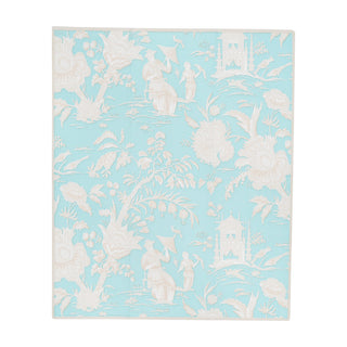 Silk Road Toile Robin's Egg Guest Towel Napkins - 15 Per Package