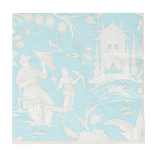 Silk Road Toile Robin's Egg Napkin Luncheon