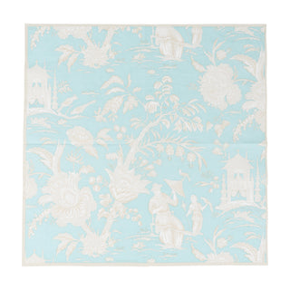 Silk Road Toile Robin's Egg Luncheon Napkins - 20 Per Package