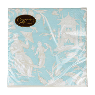 Silk Road Toile Robin's Egg Napkin Luncheon