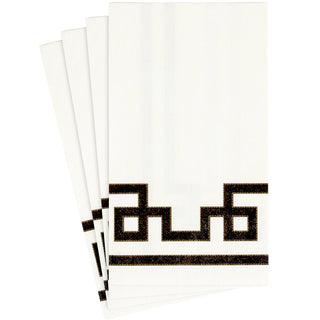 Rive Gauche-Black And White Guest Towel