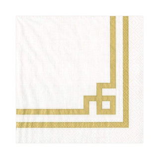 Rive Gauche-Gold And White Napkin Luncheon