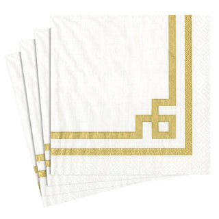 Rive Gauche-Gold And White Napkin Luncheon
