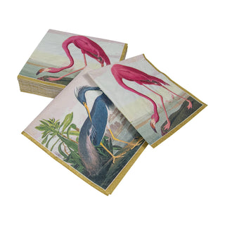 Audubon Birds Napkin Cocktail
