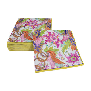 Tobacco Leaf Ivory Napkin Cocktail