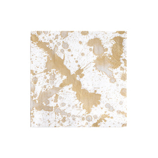 Splatterware-Gold Napkin Cocktail