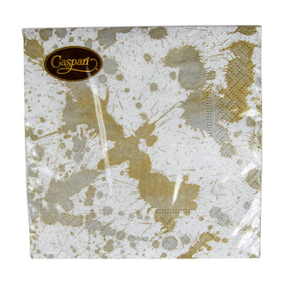 Splatterware-Gold Napkin Cocktail