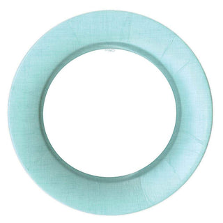 Linen Robin's Egg Blue Dinner Plates
