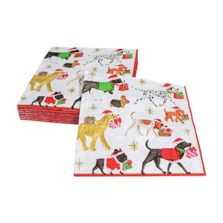 Christmas Delivery-White Napkin Cocktail