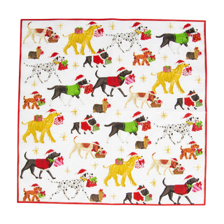 Christmas Delivery-White Napkin Luncheon