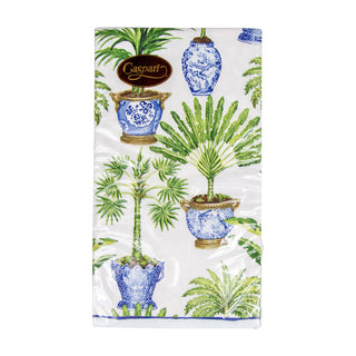 Potted Palms White Guest Towel