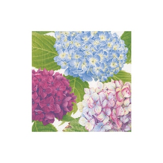 Hydrangea Garden Blue Napkin Cocktail