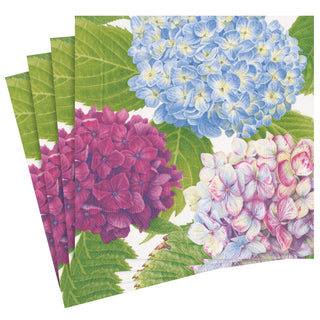 Hydrangea Garden Blue Dinner Napkin - package of 20