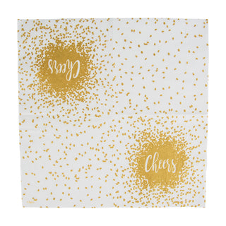 Cheers Gold Napkin Cocktail