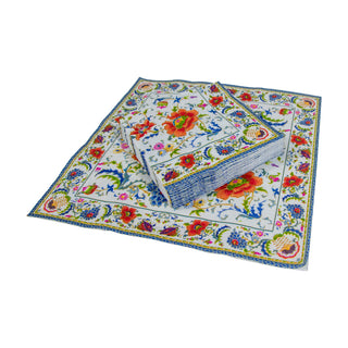 Chinese Ceramic White Napkin Cocktail