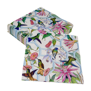 Hummingbird Trellis Napkin Cocktail