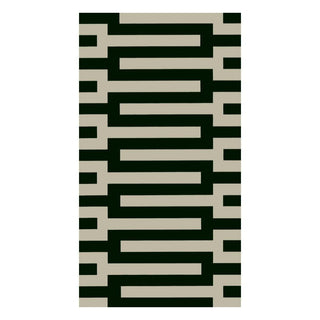 Zipper Black Guest Towel