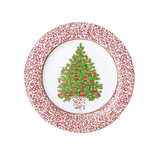 Decorated Tree Salad/Dessert Plates