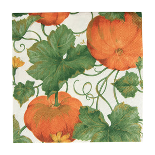 Heirloom Pumpkins Ivory/Orange Napkin Luncheon