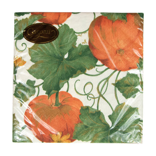 Heirloom Pumpkins Ivory/Orange Napkin Luncheon