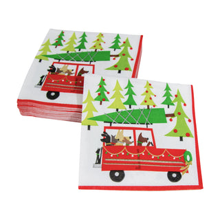 Doggy Tree Adventure Napkin Cocktail